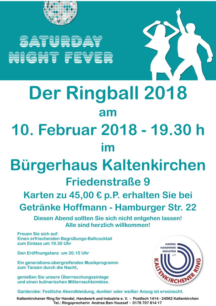 Ringball 2018 - Saturday night fever