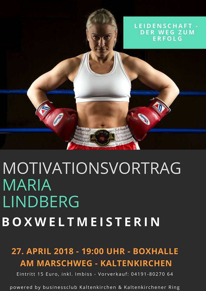 Motivationsvortrag mit Maria Lindberg Boxweltmeisterin